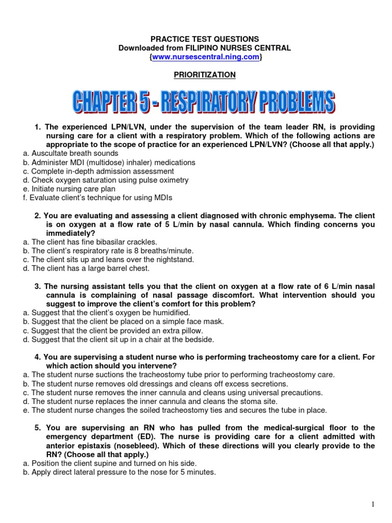 Respiratory Problems | PDF | Chronic Obstructive Pulmonary Disease ...