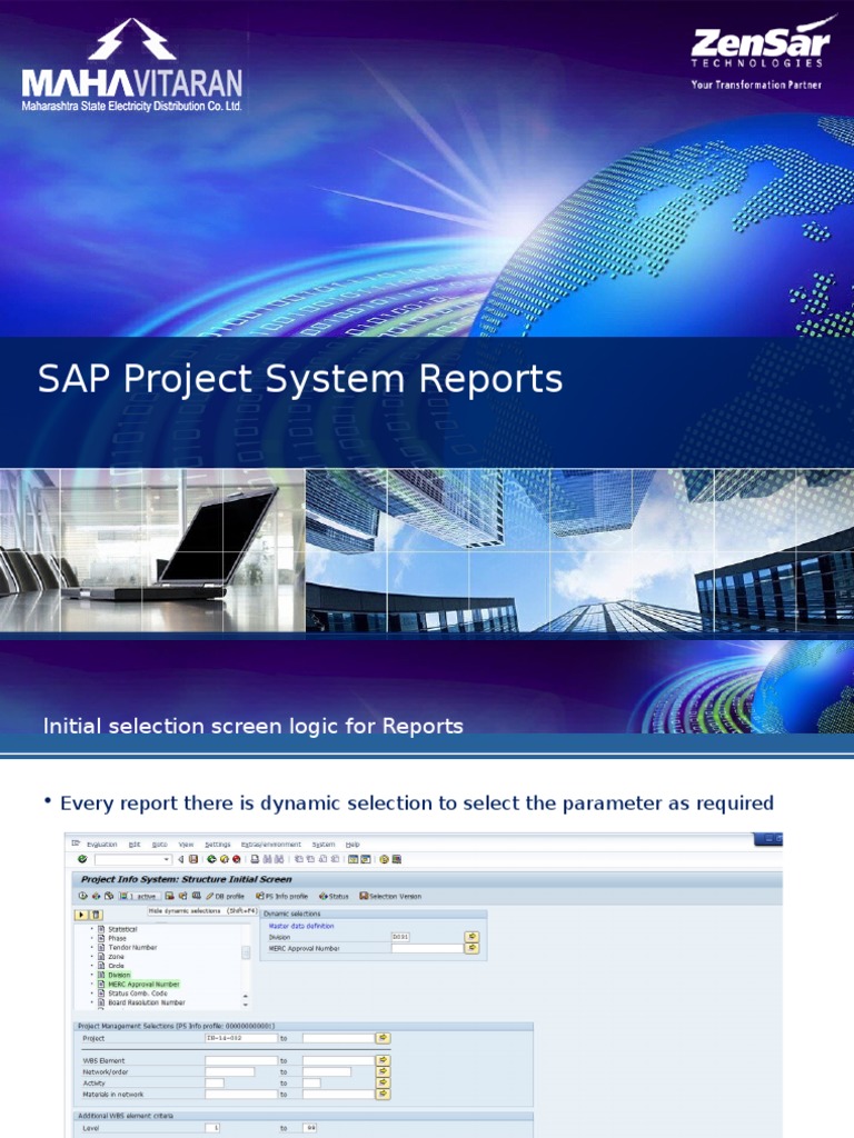 SAP Project System Reports | PDF