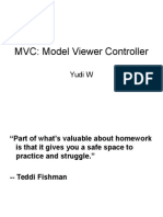 MVC: Model Viewer Controller: Yudi W