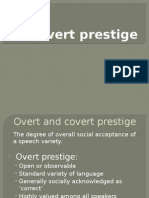 Covert Prestige