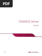 Comsol Server Manual