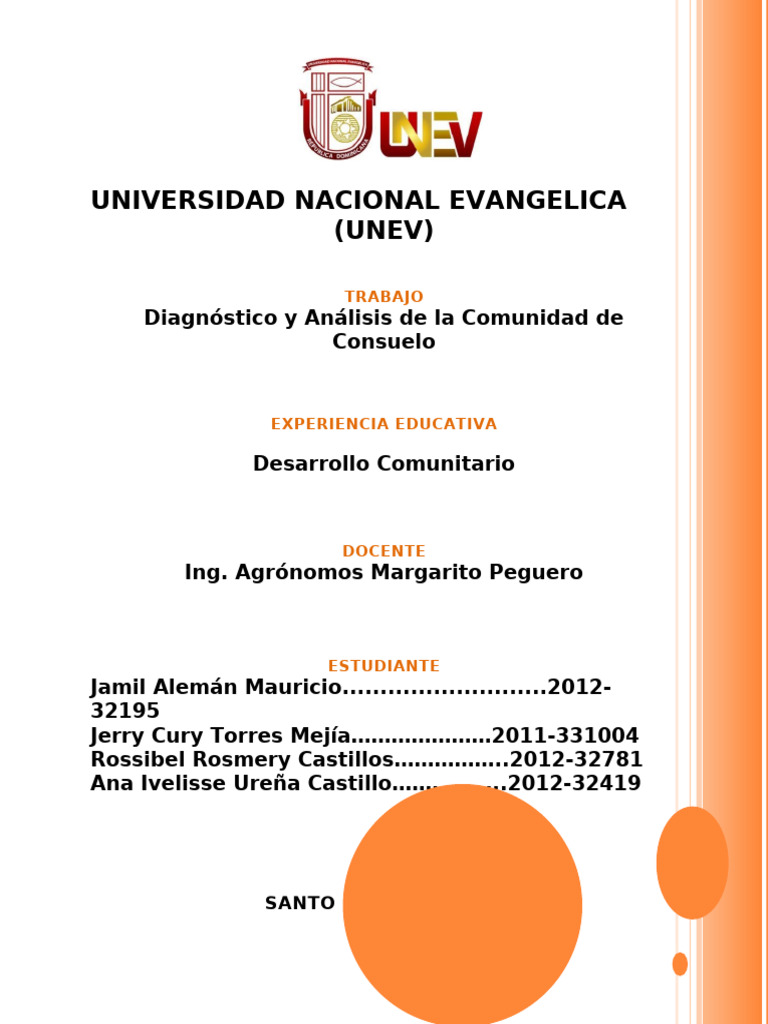 Hoja De Presentacion Unev