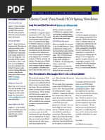 Download 2010 HOA Newsletter by Cherry Creek Vista South HOA SN29225458 doc pdf