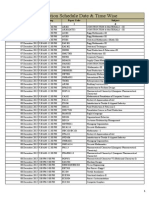 Uptu Odd Sem Schedule 2015-16