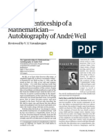 The Apprenticeship of A Mathematician - Autobiography of André Weil