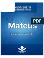 Comentários SBB - Mateus Versículo A Versículo PDF