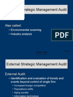 External Strategic Management Audit