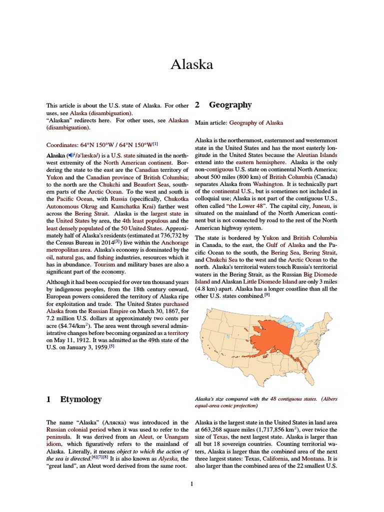 Alaska: 2 Geography | PDF | Alaska | Transport