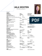 Kaila Wooten: Theatre