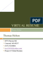 Virtual Resume