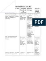 Revision Matrix WP 1