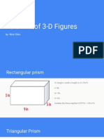 Volumes of 3-d Figures