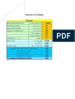 Section d'Armatures d'Un Poteau