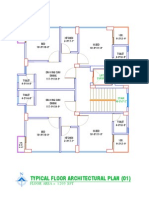 Typical Floor Plan Layout with Dimensions