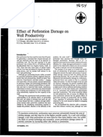 Effect of Perforation Damage On Well Productivity