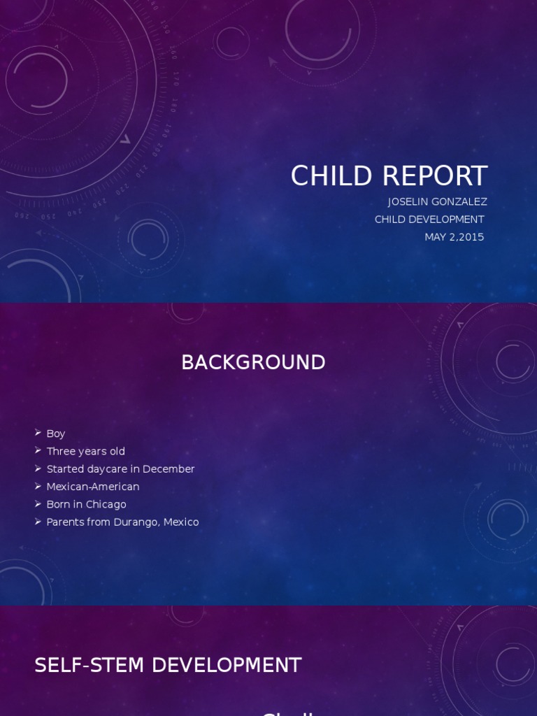 Child Report | PDF | Child Development | Relationships