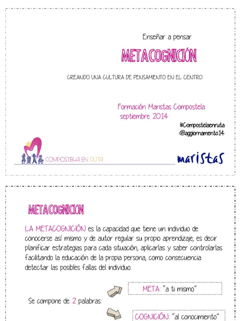 Metacognición: Estrategias de Aprendizaje | PDF | Conocimiento ...