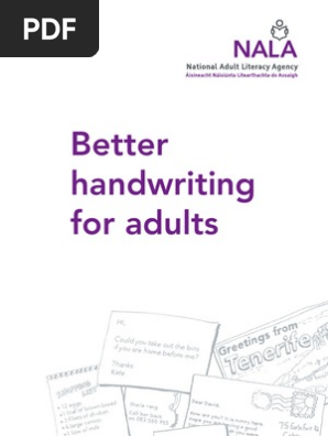 Better Handwriting for Adults