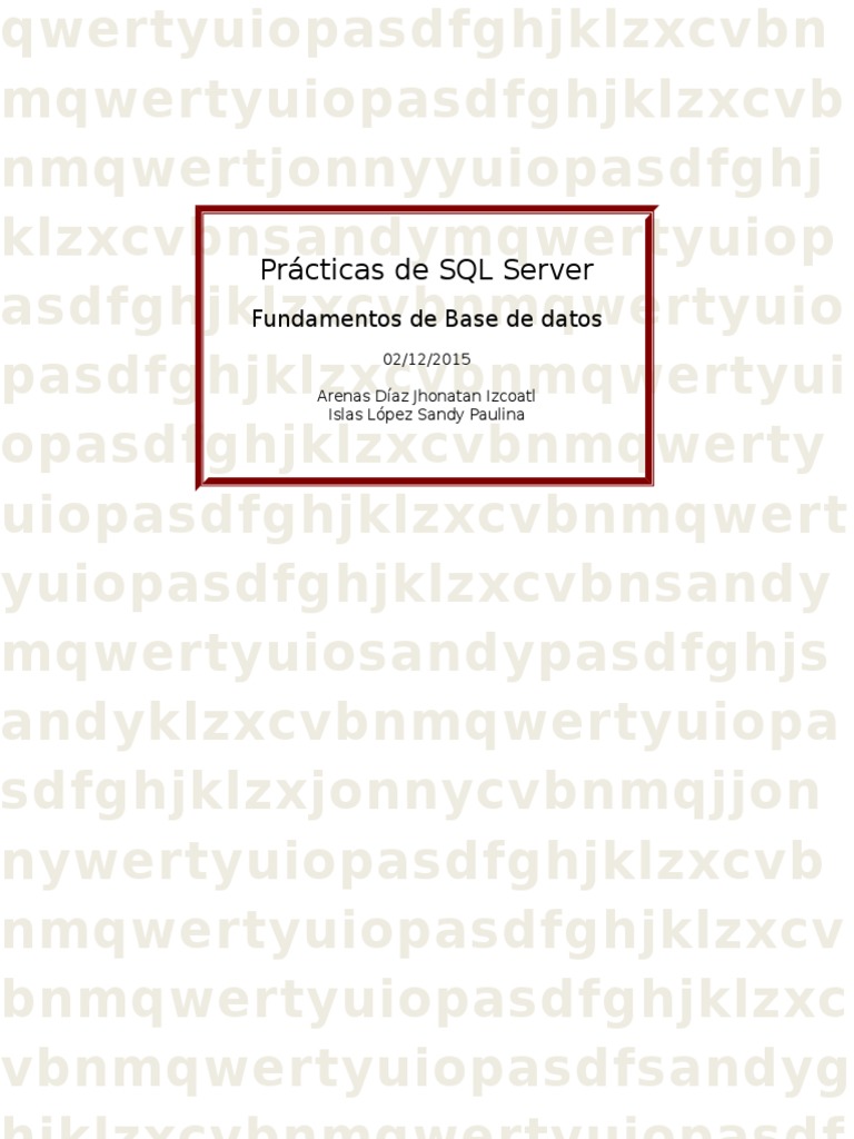 Prácticas Esenciales de SQL Server | PDF | Base de datos relacional ...
