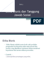 Etika Bisnis Dan Tanggung Jawab Sosial