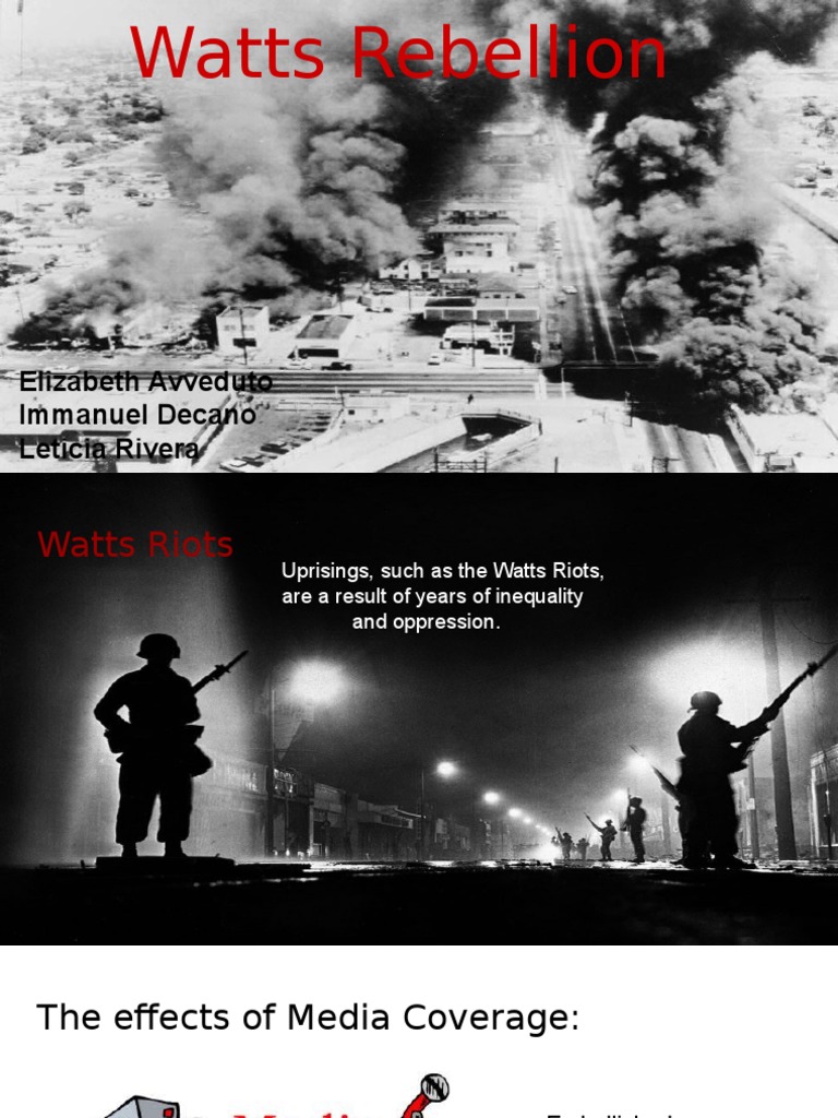 Watts Riots Presentation His 301 | PDF | Housing Discrimination (United ...