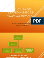 Estructura de Depto de RRHH PDF