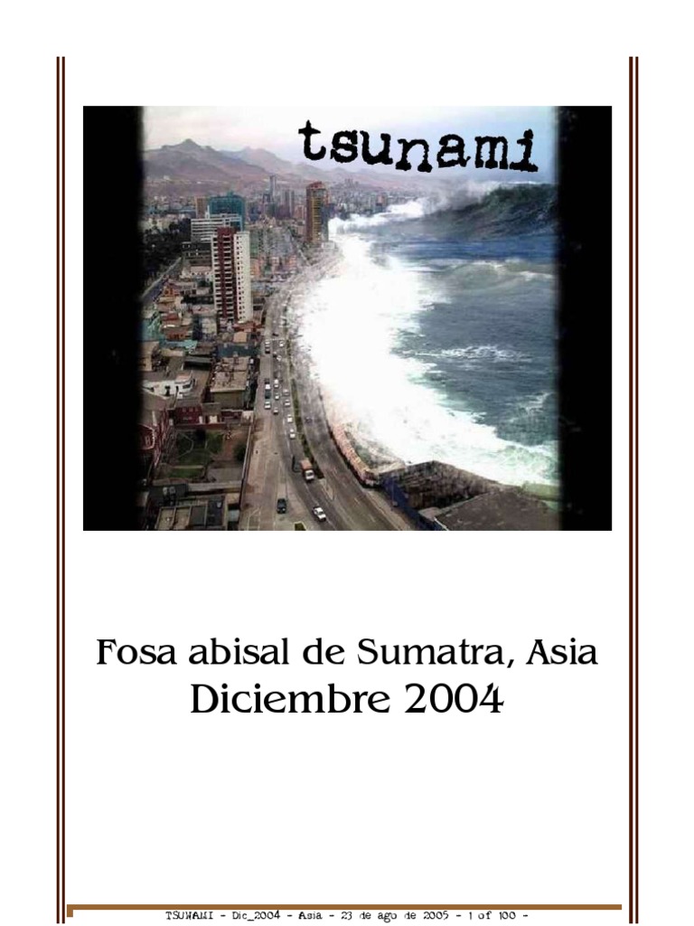 Tsunami Asia 2004 Analisis, PDF, Tsunami
