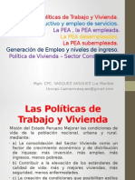 sesion N° 11 Las politicas de trabajo y vivienda