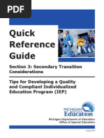 Secondary Transition Mi