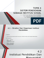 Sistem Pendidikan Sebagai Institusi Sosial