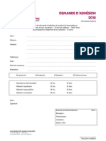 Demande Adhesion Au Mjs