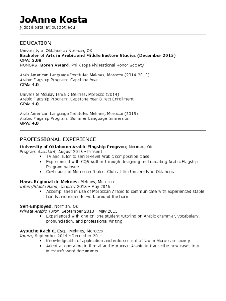 My Resume Pdf