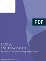 Modul 1 (Instalasi Oracle Dan Pengenalan Lingkungan Oracle)