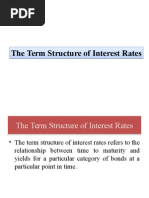 Term Structure of Interest Rates