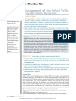 Nutritional Management of the Infant With Severe Bronchopulmonary Dysplasia