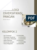 TEKNOLOGI DIVERSIFIKASI PANGAN