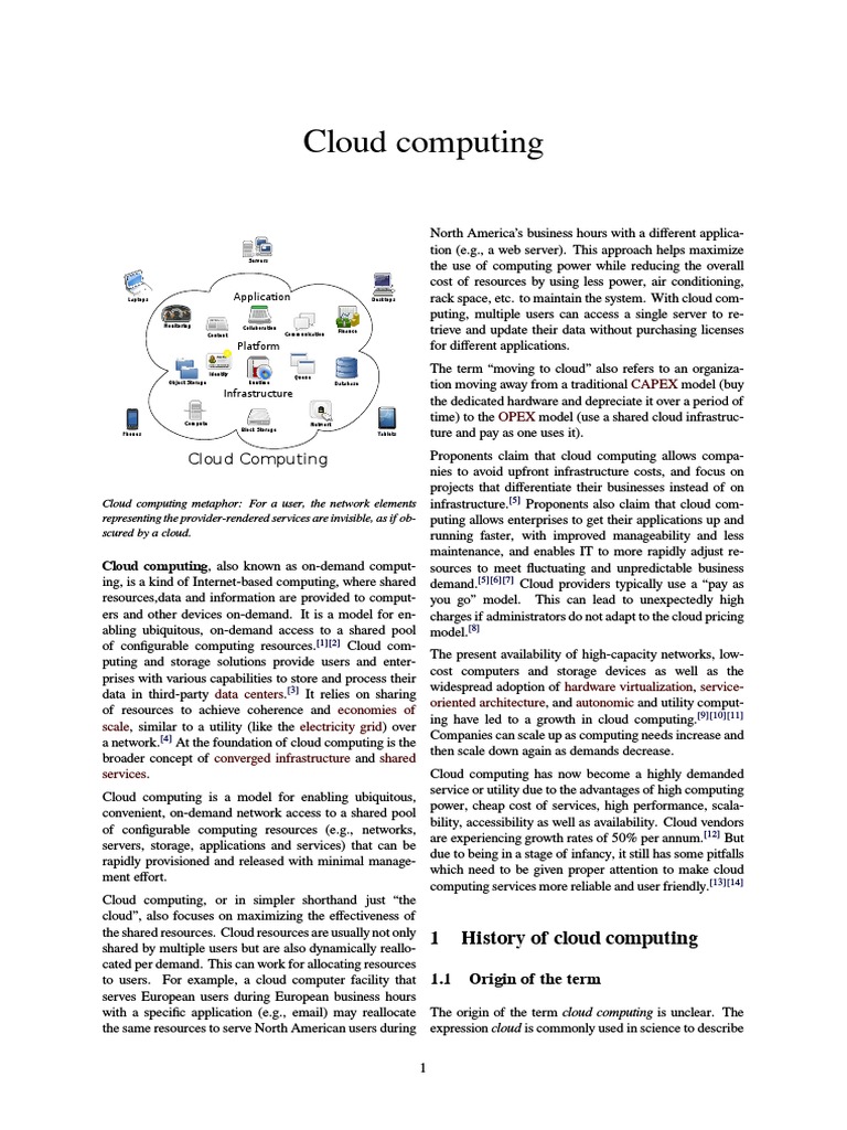 Cloud Computing | PDF | Platform As A Service | Cloud Computing