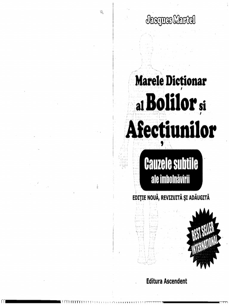 Jacques Martel Marele Dictionar Al Bolilor Si Afectiunilor | PDF