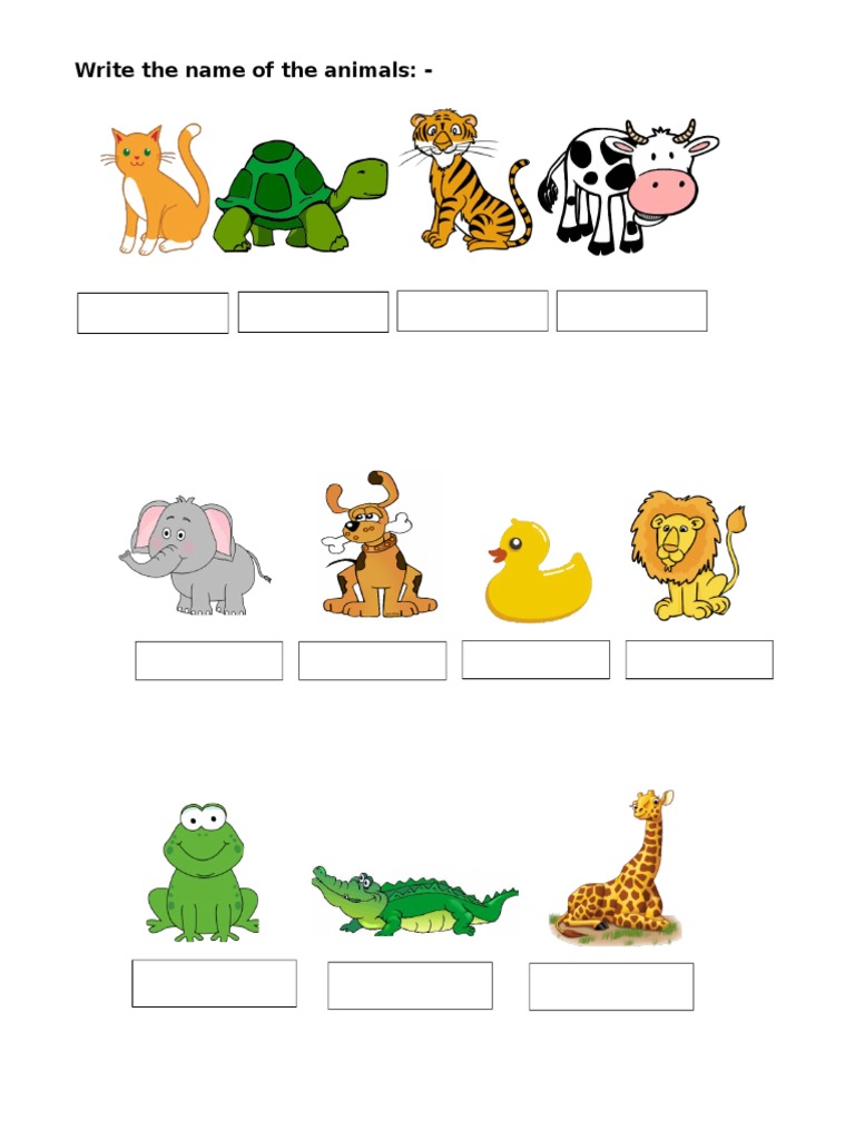 List of Animal Names | PDF