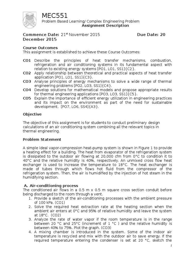 Complex Engineering Problem Assignment | PDF | Internal Combustion ...