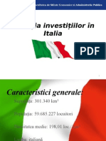 Evoluția Investițiilor În Italia 