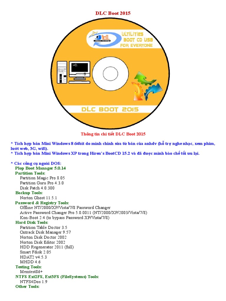 DLC Boot 2015 Overview and Tools | PDF | Computers