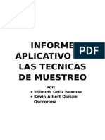 Informe Aplicativo de Muestreo