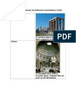greek and roman architecture vocabulary cards