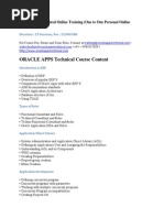 Oracle Apps Technical Online Training 