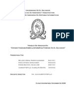 Estudio y Análisis Sobre La Informática Forense en El Salvador