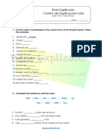 2.8 Ficha de Trabalho Present Simple 1