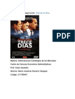 10 etapas de la negociacion  Pelicula 13 Dias