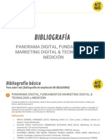 BIBLIOGRAFÍA MOOC PANORAMA DIGITAL + FUNDAMENTOS MARKETING DIGITAL & TECNOLOGÍA y MEDICION