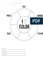 Color Wheel Worksheet